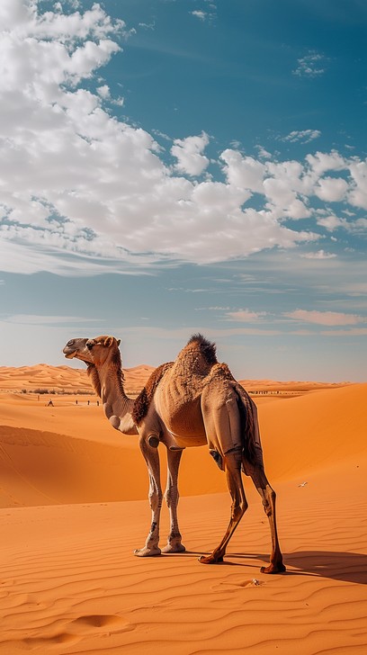 Free Desert Camel Scene Image - Desert, Camel, Sand | Download at StockCake