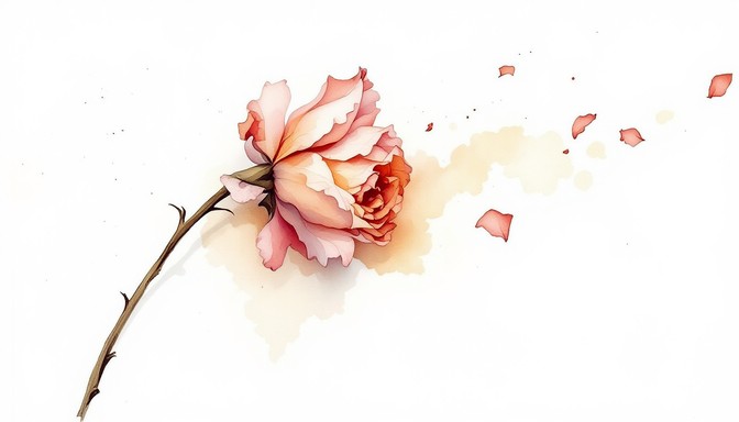Free Fading Rose Beauty Image - Watercolor, Rose, Flower | Download at ...
