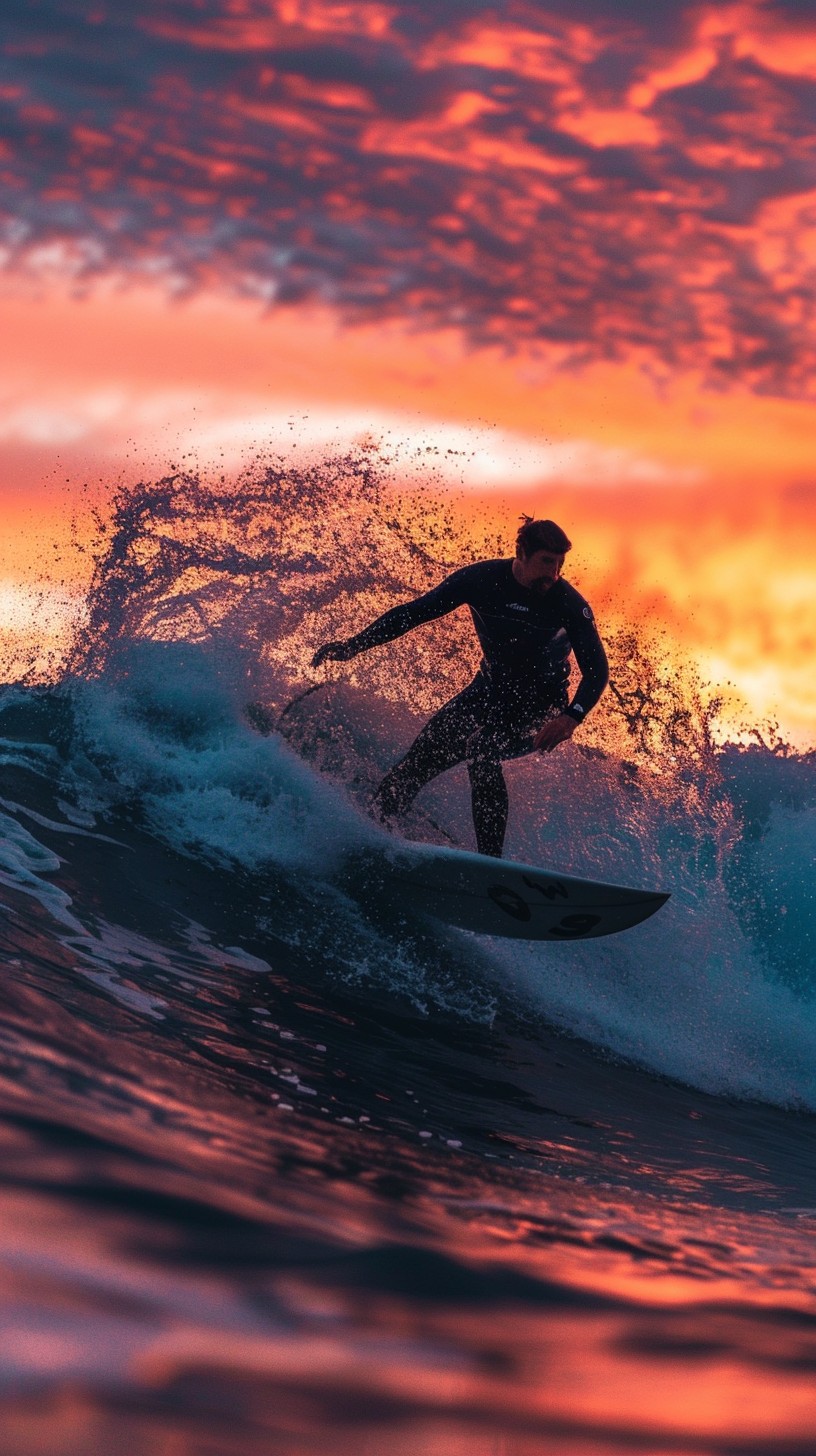 Free Sunset Surf Session Image - Surfing, Sunset, Ocean | Download at ...
