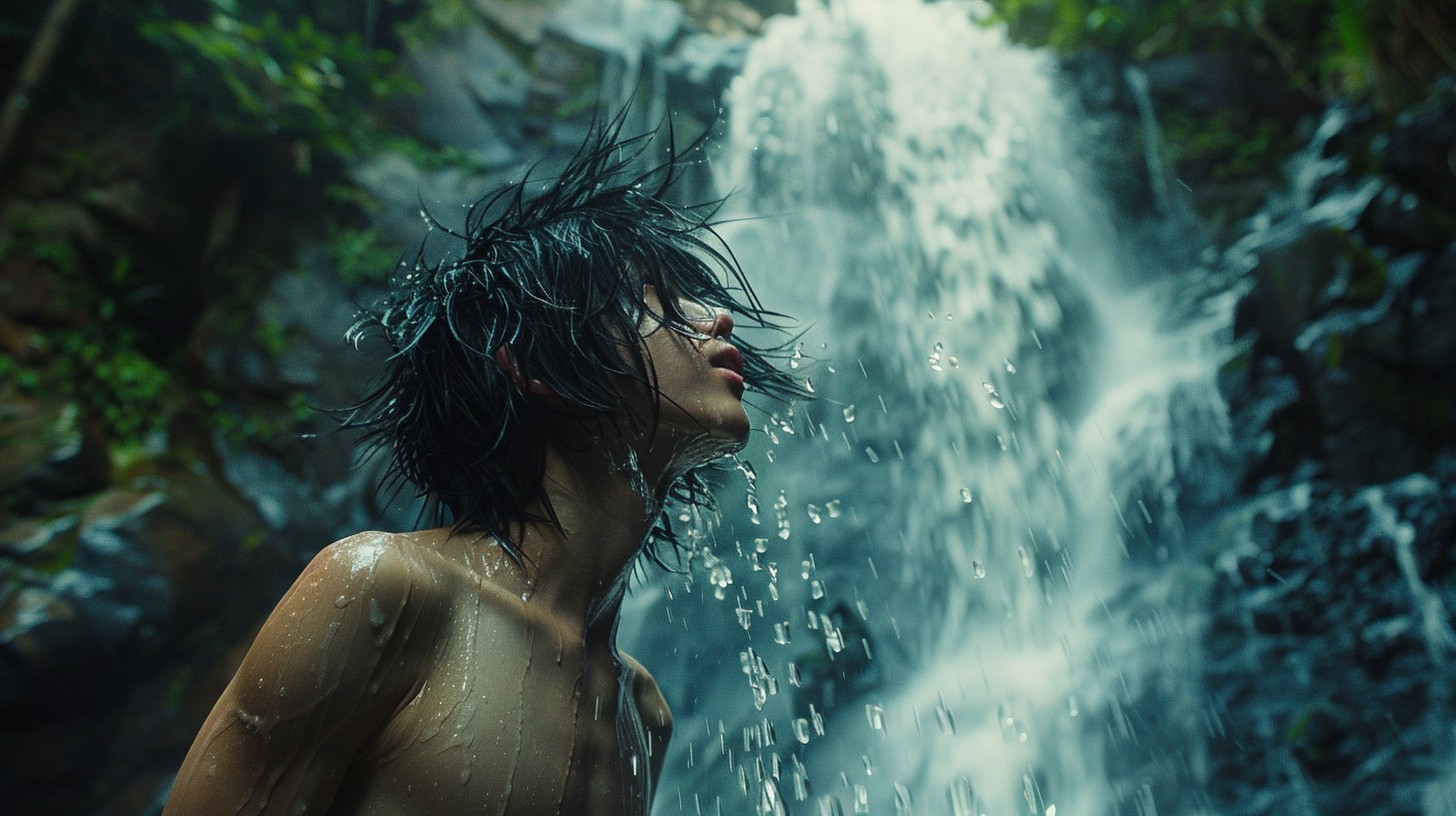 Free Waterfall Refreshing Escape Image - Waterfall, Woman, Jungle ...