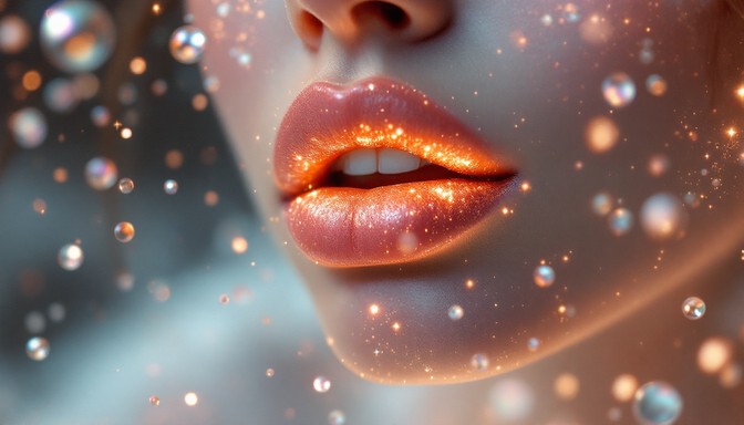 Free Crystalline Cosmic Lips Image | Download at StockCake
