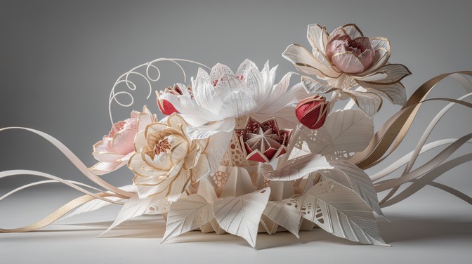Free Paper Flower Sculpture Image - Paper, Sculpture, Flowers ...