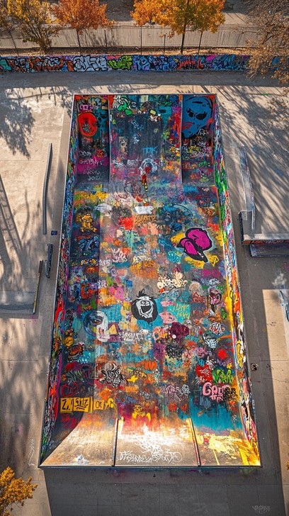 Free Colorful graffiti skatepark Image - Graffiti, Colorful, Skatepark ...