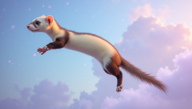 Free Floating Ferret Magic Image | Download at StockCake