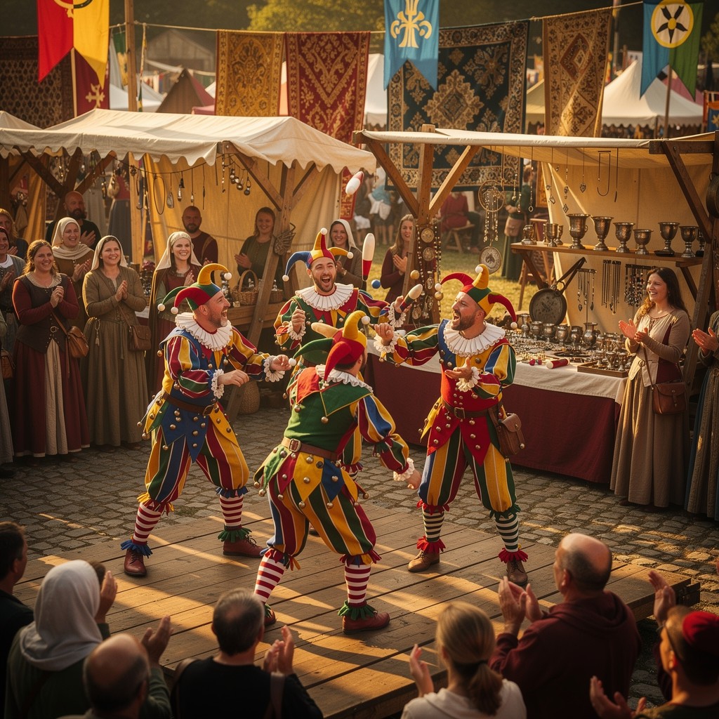 Free Medieval Jesters Perform Image - Medieval, Jesters, Fair ...