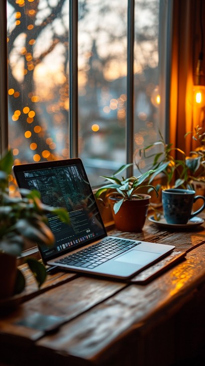 Free Cozy Workspace Ambiance Image - Workspace, Cozy, Laptop | Download ...
