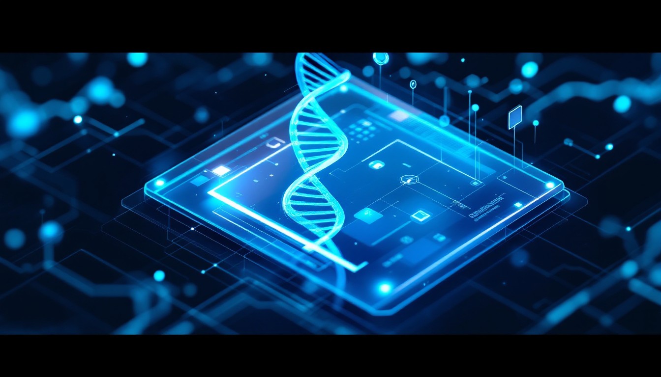 Free DNA Meets Technology Image - Dna, Holographic, Medical | Download ...