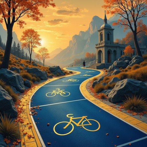 Free Mystical Cycling Path Image - Bicycle, Path, Blue | Download at ...