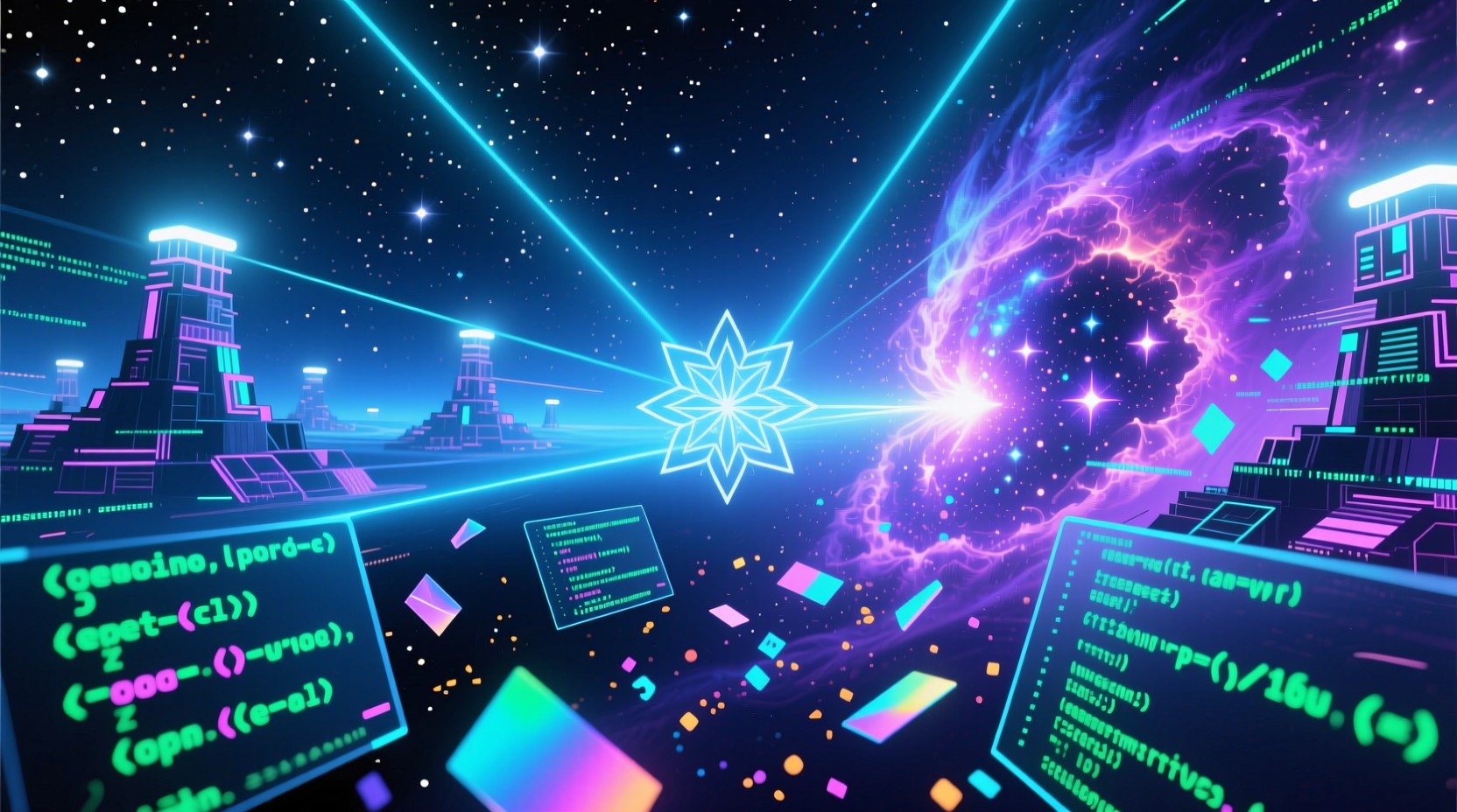 Free Code Becomes Universe Image - Code, Cosmic, Digital | Download at ...