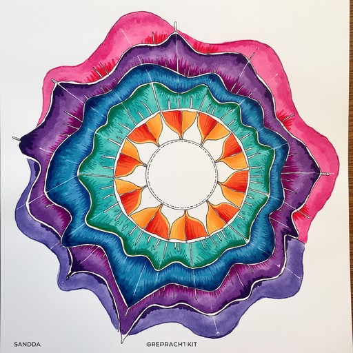 Free Vibrant Terrain Mandala Image Download at StockCake