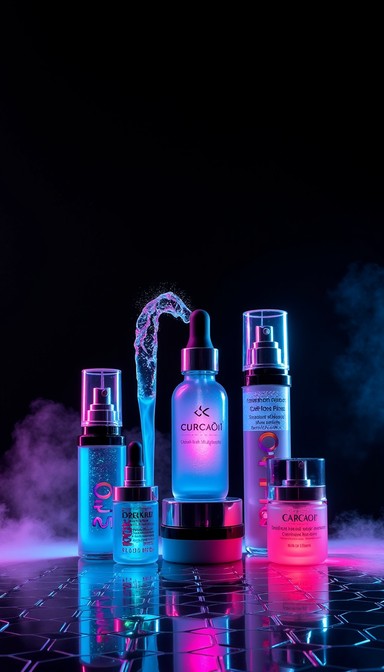 High Tech Makeup Free Neon Beauty Tech Image - Cosmetics, Neon, Cyberpunk | Download at ...