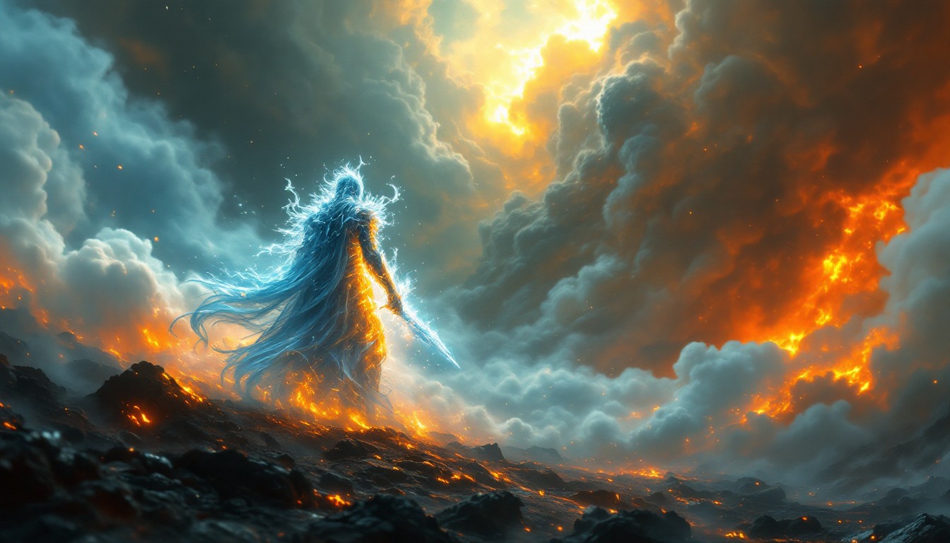 Free Elemental Warrior Battle Image - Fantasy, Warrior, Battle ...