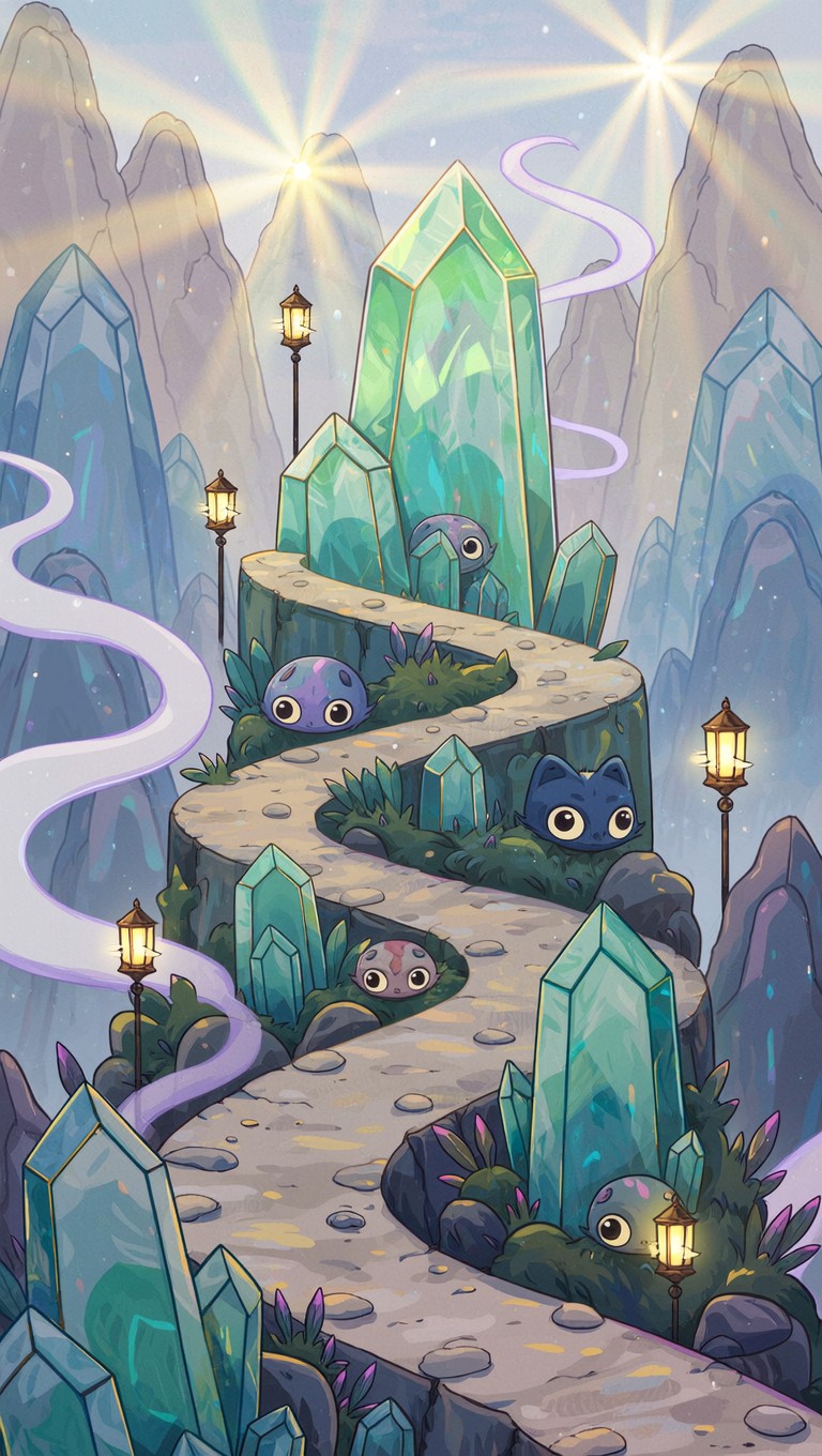Free Magical Crystal Path Image - Jade, Mountain, Magical | Download at ...