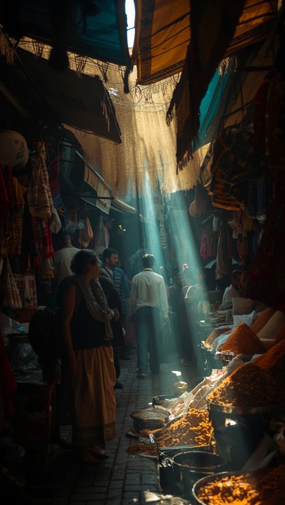 Free Sunlit Market Pathway Image - Bazaar, Market, Sunbeams | Download ...