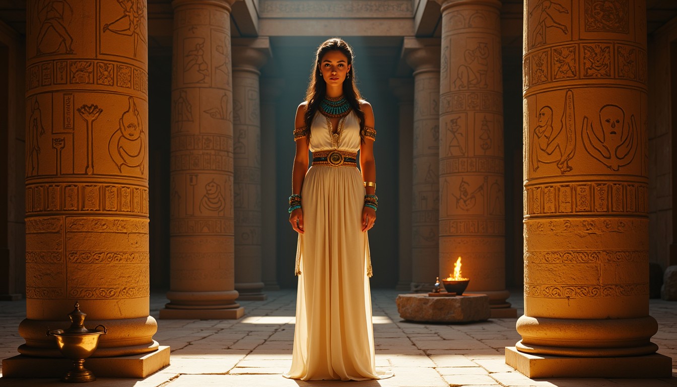 Free Temple Oracle Illuminated Image - Egyptian, Priestess, Temple ...