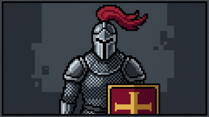 Free Pixel Knight Portrait Image - Knight, Warrior, Armor | Download at ...
