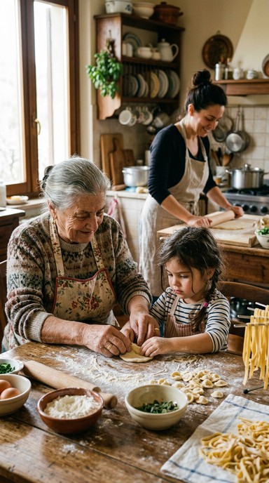 Free Generations Making Pasta Image - Pasta, Handmade, Tradition ...