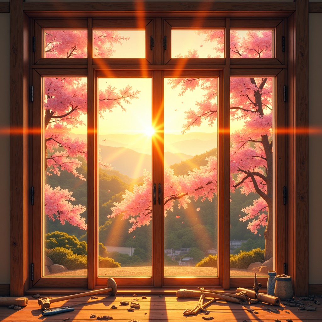 Free Sunlit Cherry Window Image - Window, Sakura, Sunlight | Download ...