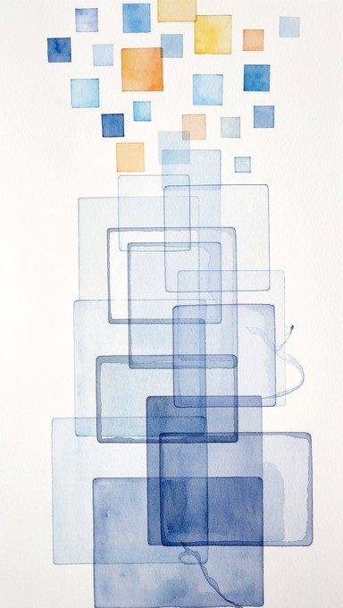 Free Chaos Becomes Order Image - Watercolor, Abstract, Geometric ...
