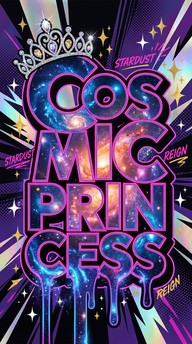 Free Cosmic Princess Typography Image - Typography, Cosmic, Princess ...