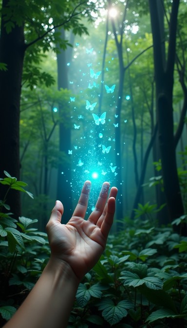 Neture Magic Free Magic Meets Nature Image - Magical, Forest, Butterflies | Download ...