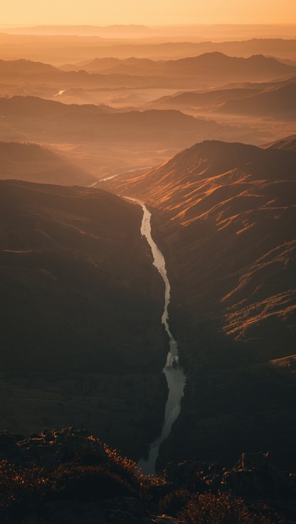 Free Golden Valley Dawn Photo - Landscape, Aerial, Mountains | Download ...