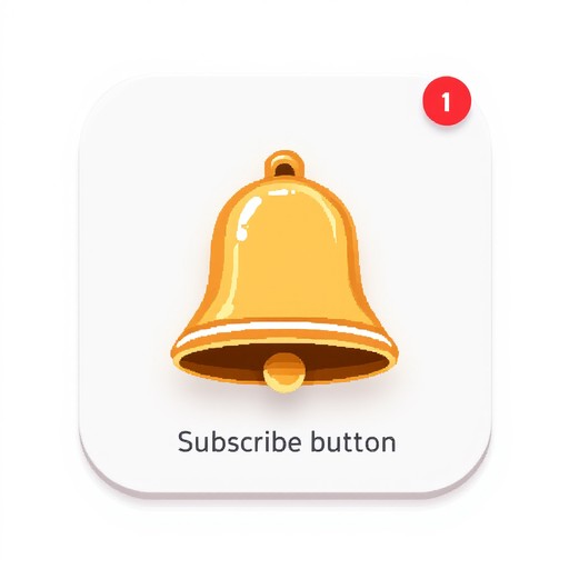 Download Golden Subscribe Button Image - Pixel, Subscribe, Bell | StockCake