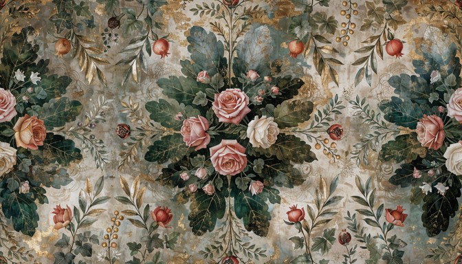 Free Roman Garden Elegance Image - Botanical, Roman, Classical ...