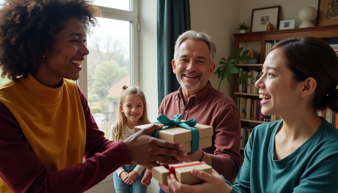 Free Joyful Gift Sharing Image - Family, Gifts, Celebration | Download ...