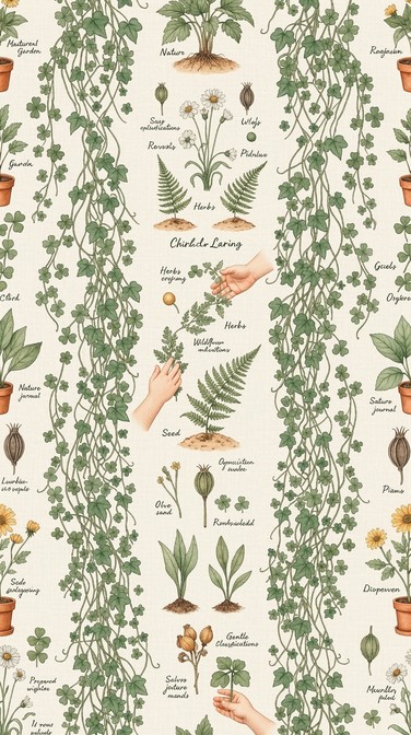 Free Botanical Learning Pattern Image - Botanical, Pattern ...