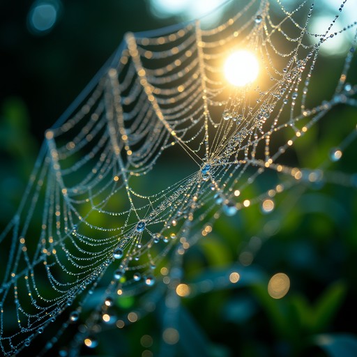 Free Dew-Jeweled Web Image | Download at StockCake