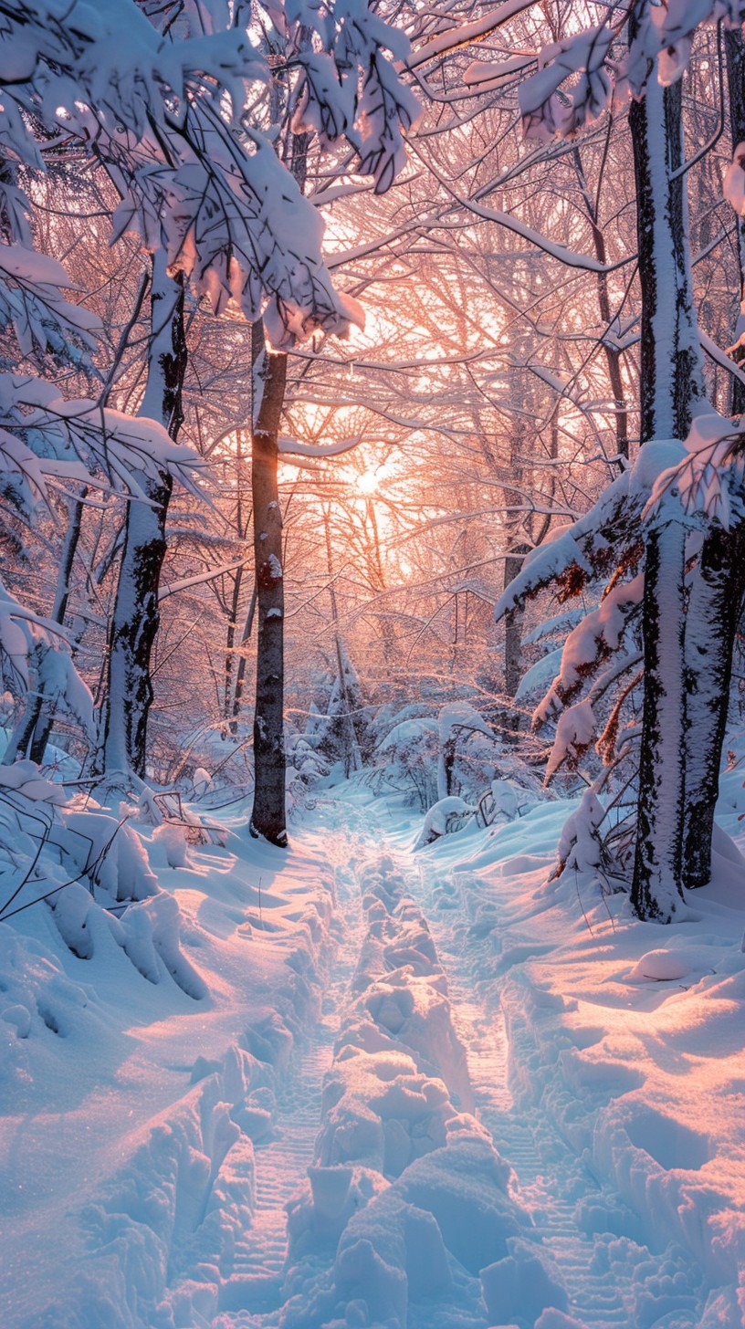 Free Winter Wonderland Path Photo - Winter, Snow, Forest | Download at ...