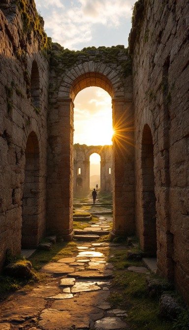 Free Ancient Sunlit Ruins Image - Ruins, Ancient, Sunset | Download at ...
