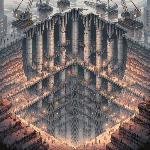 Free Underground Foundation Architecture Image - Pixel, Isometric ...