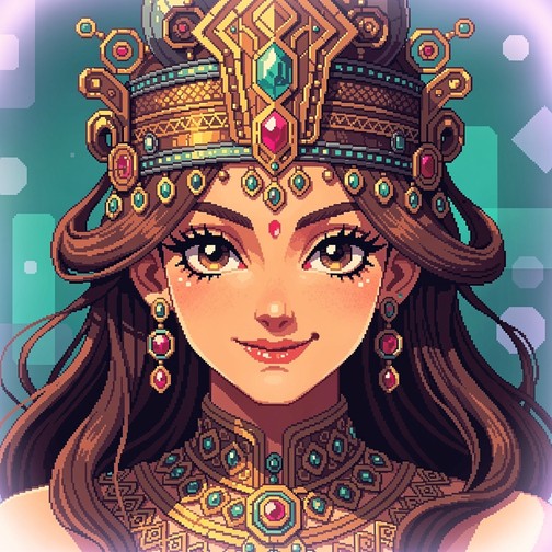 Free Pixel Princess Portrait Image - Pixel, Art, Princess | Download at ...