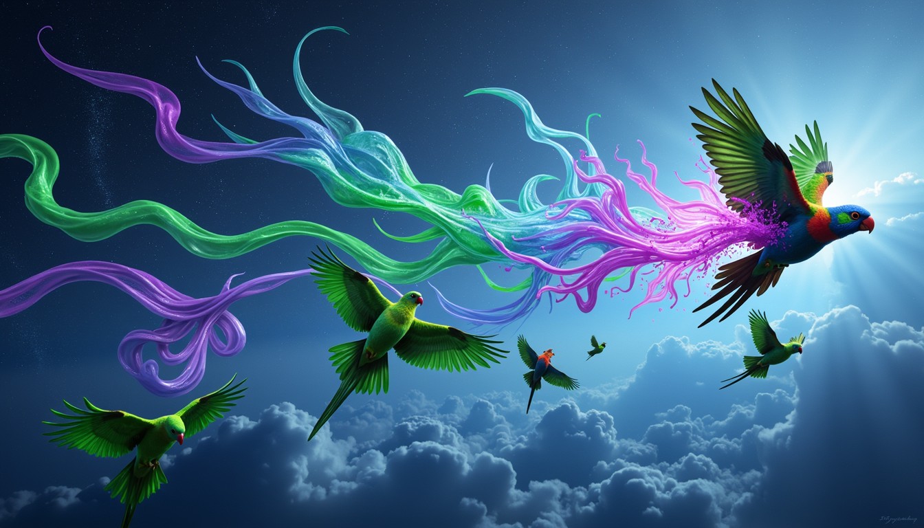 Free Metamorphic Parrot Dreams Image - Parrots, Fantasy, Transformation ...