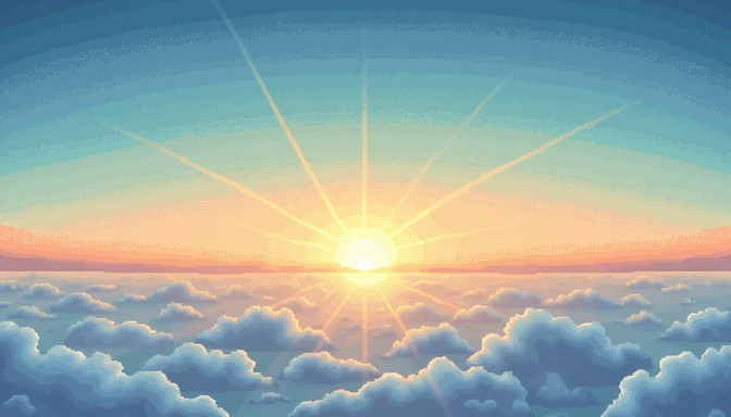 Free Radiant Sunburst Sky Image - Sun, Sky, Clouds | Download at StockCake