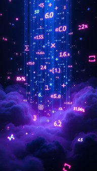 Free Neon Math Matrix Image - Mathematics, Neon, Holographic | Download ...