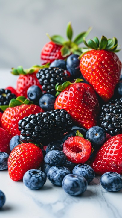 Free Berry Delicious Assortment Image - Strawberries, Blackberries ...