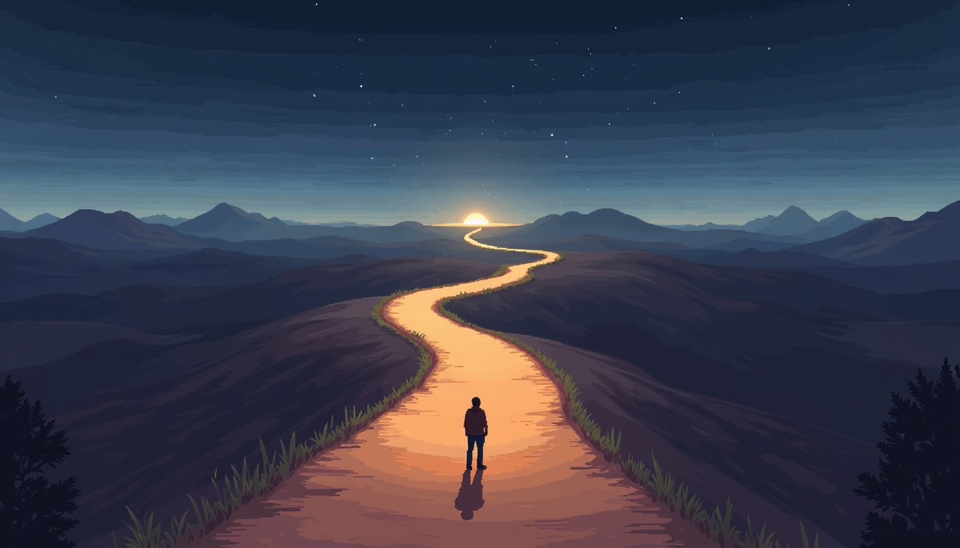 Free Illuminated Life Path Image - Journey, Path, Mountains | Download ...