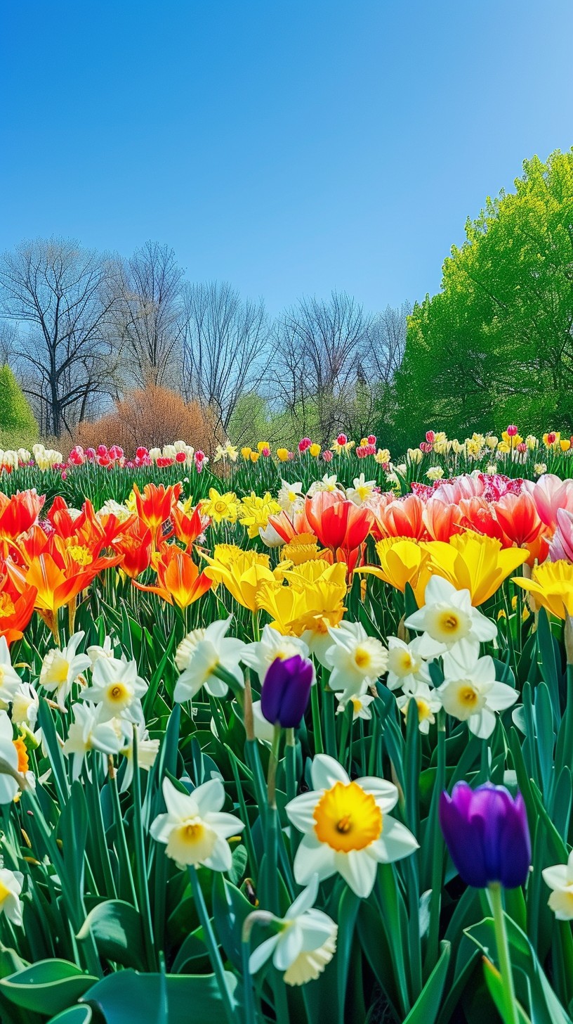 Free Vibrant Spring Blooms Image - Spring, Flowers, Tulips | Download ...