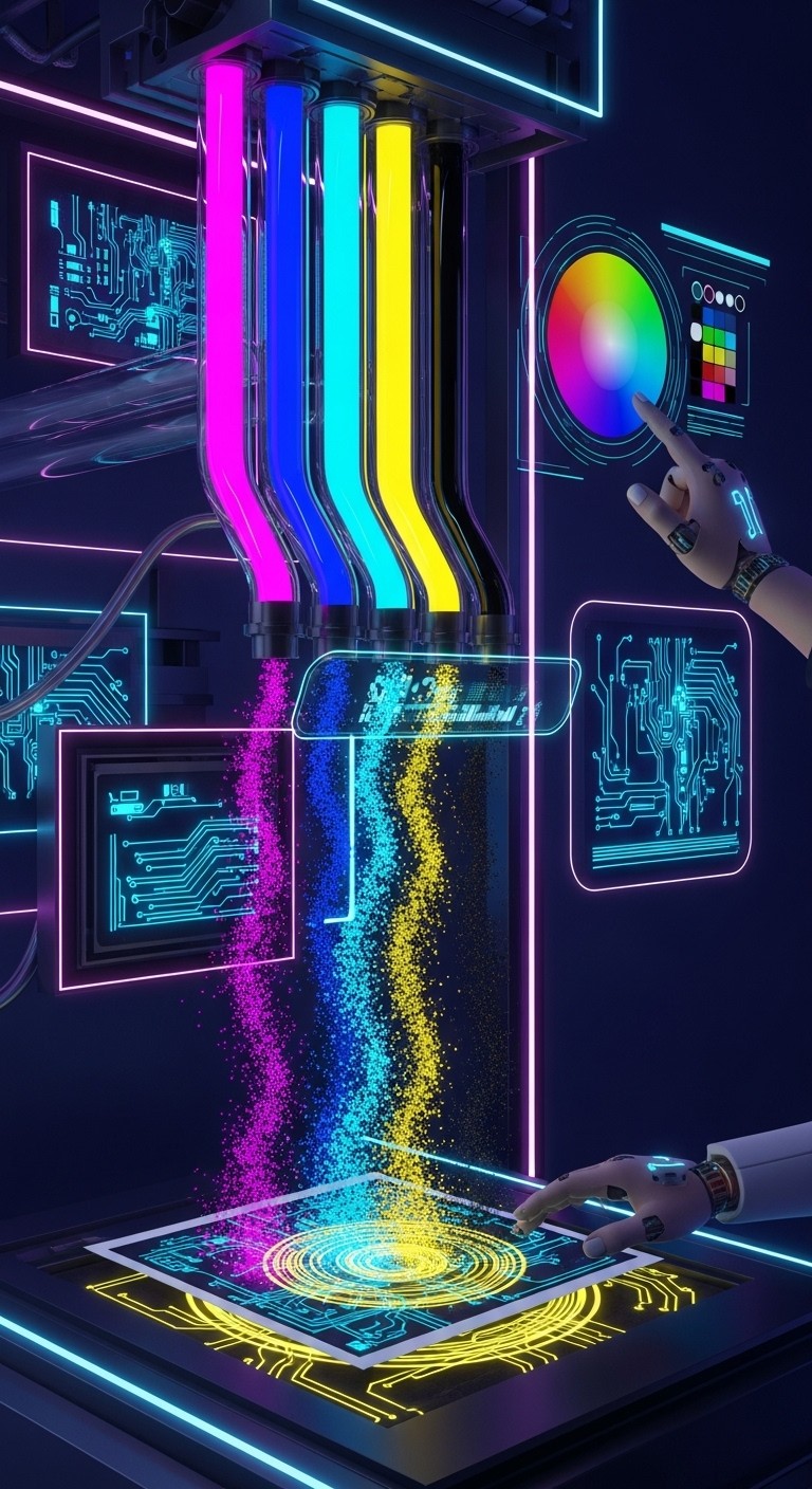 Free Digital Color Streams Image - Futuristic, Cyberpunk, Neon ...