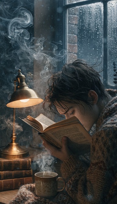 Free Rainy Night Reading Image - Reading, Cozy, Night | Download at ...