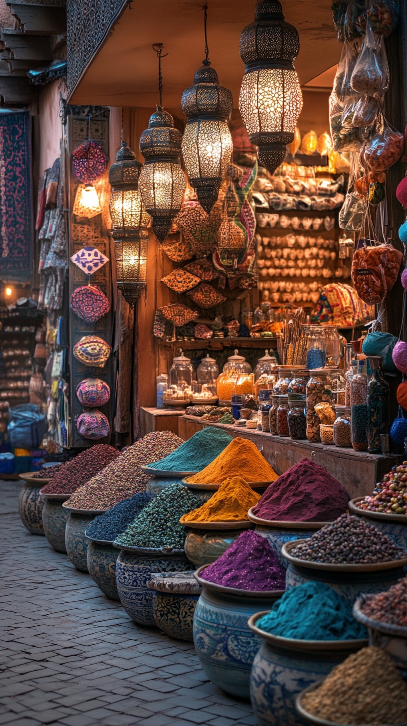 Free Vibrant Moroccan Souk Image - Market, Spices, Morocco | Download ...