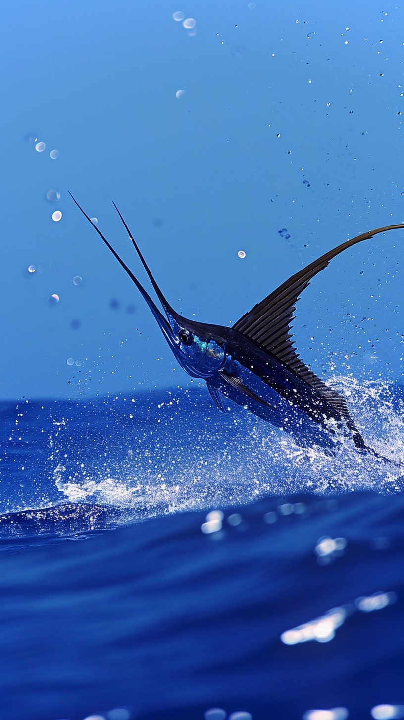 Free Sailfish Leaping Water Image - Ocean, Leaping, Blue | Download at ...