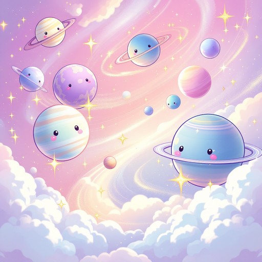 Free Kawaii Cosmic Friends Image - Kawaii, Planets, Space | Download at ...