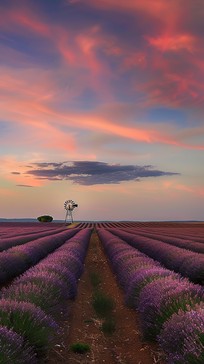 Free Lavender fields sunset Image - Lavender, Sunset, Barn | Download ...