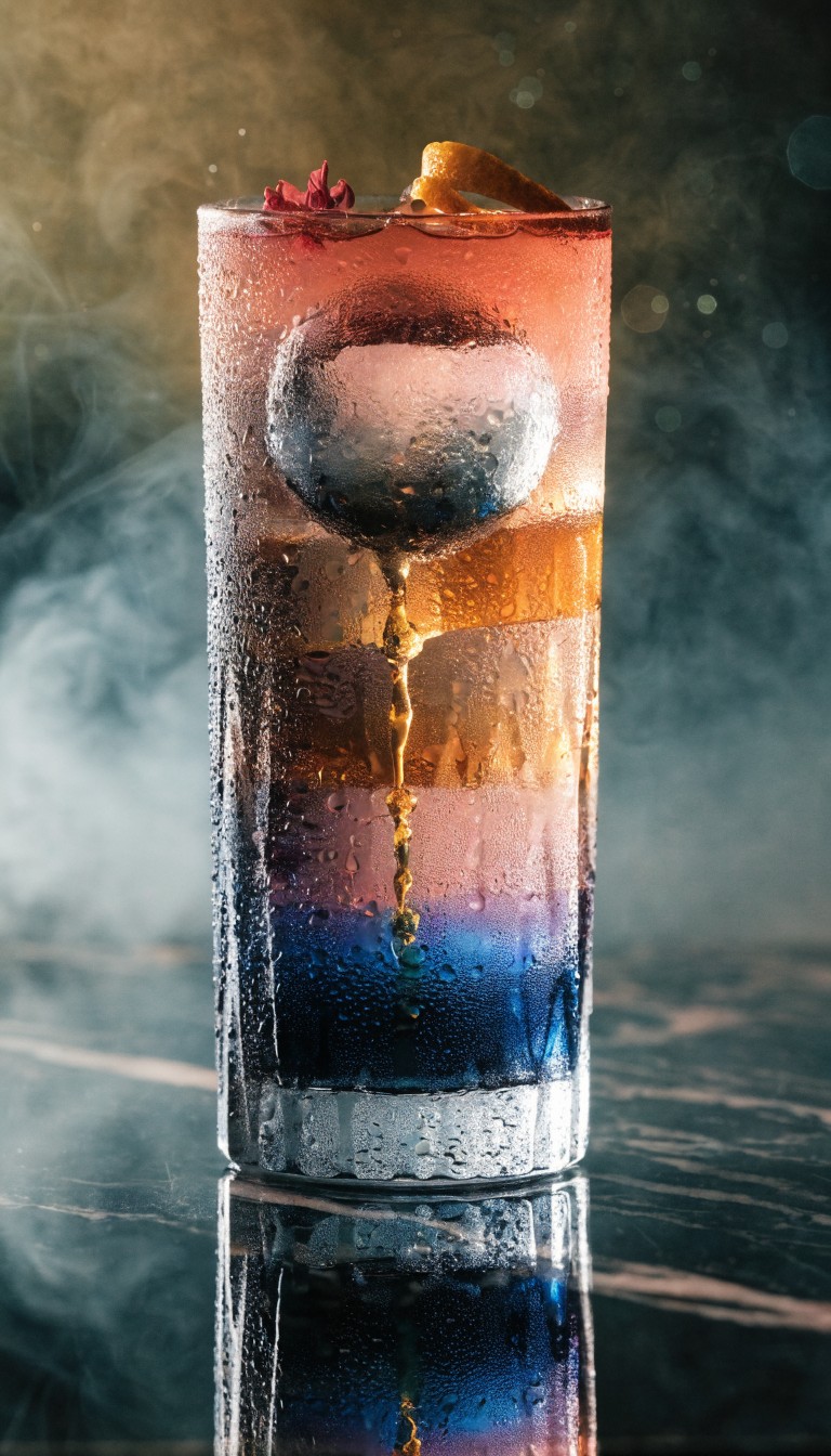Free Layered Rainbow Cocktail Image - Drink, Beverage, Gradient ...
