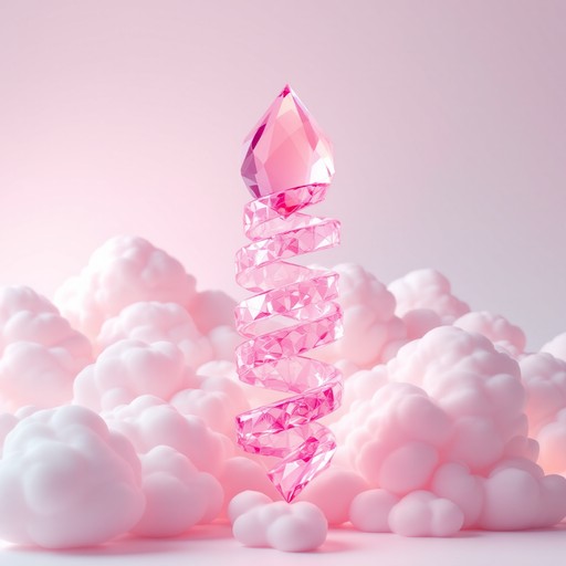 Translucent Pink Crystal Free Pink Crystal Ascends Image - Crystal, Spiral, Pink | Download at ...