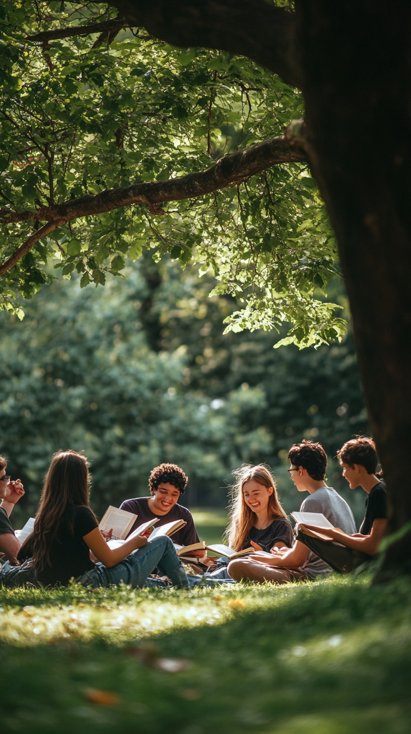 Free Outdoor study group Image - Students, Park, Studying | Download at ...